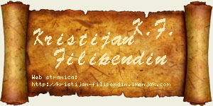 Kristijan Filipendin vizit kartica